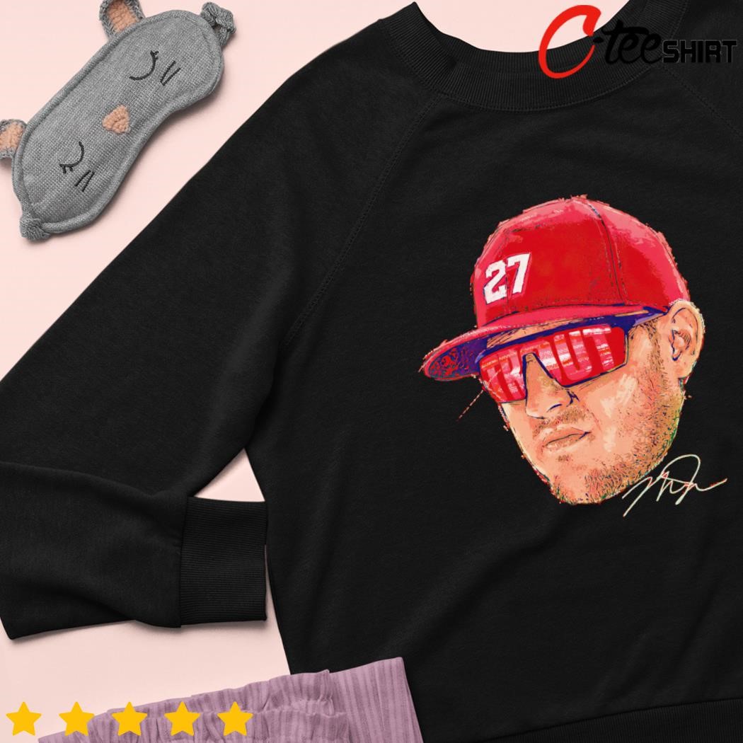 Mike Trout Cartoon 27 signature T-Shirt, hoodie, sweater and long