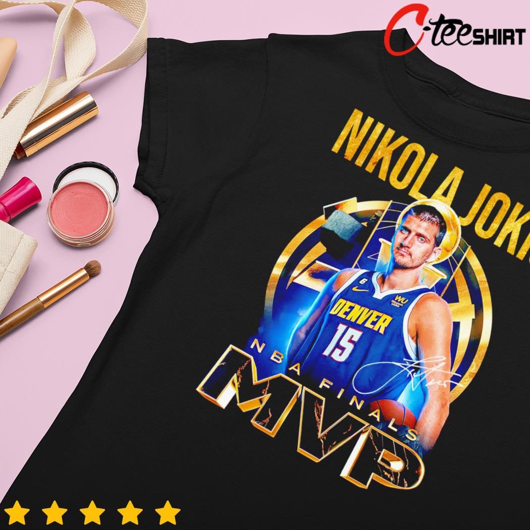 Nikola Jokic 15 Denver Nuggets NBA Finals MVP signature shirt