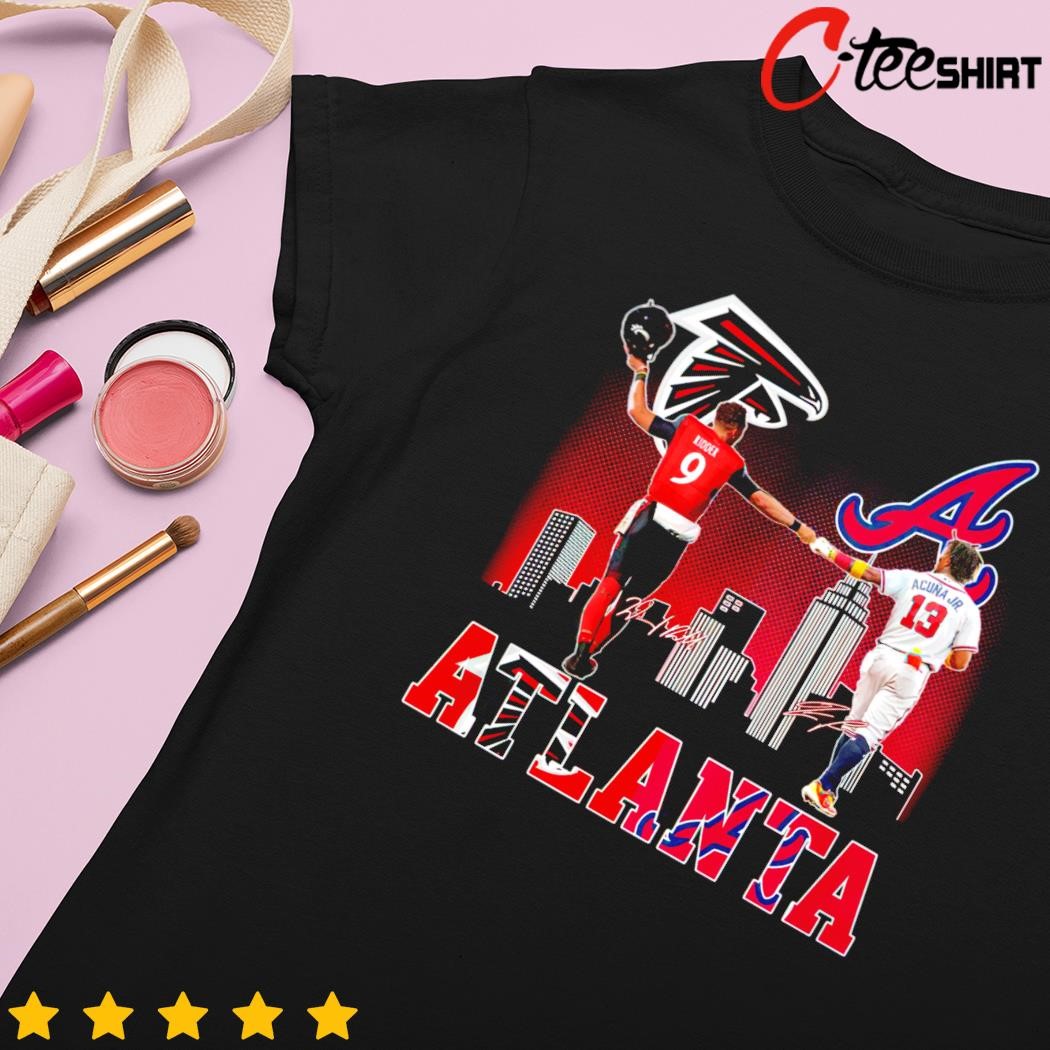 Official atlanta Falcons Ridder And Braves Acuna Jr City Champions T Shirt,tank  top, v-neck for men and women