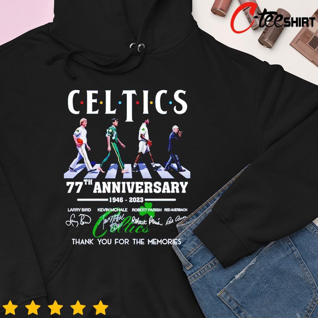 Official celtics Abbey Road 77th Anniversary 1946 – 2023 Thank You For The  Memories T-shirt, hoodie, sweater, long sleeve and tank top