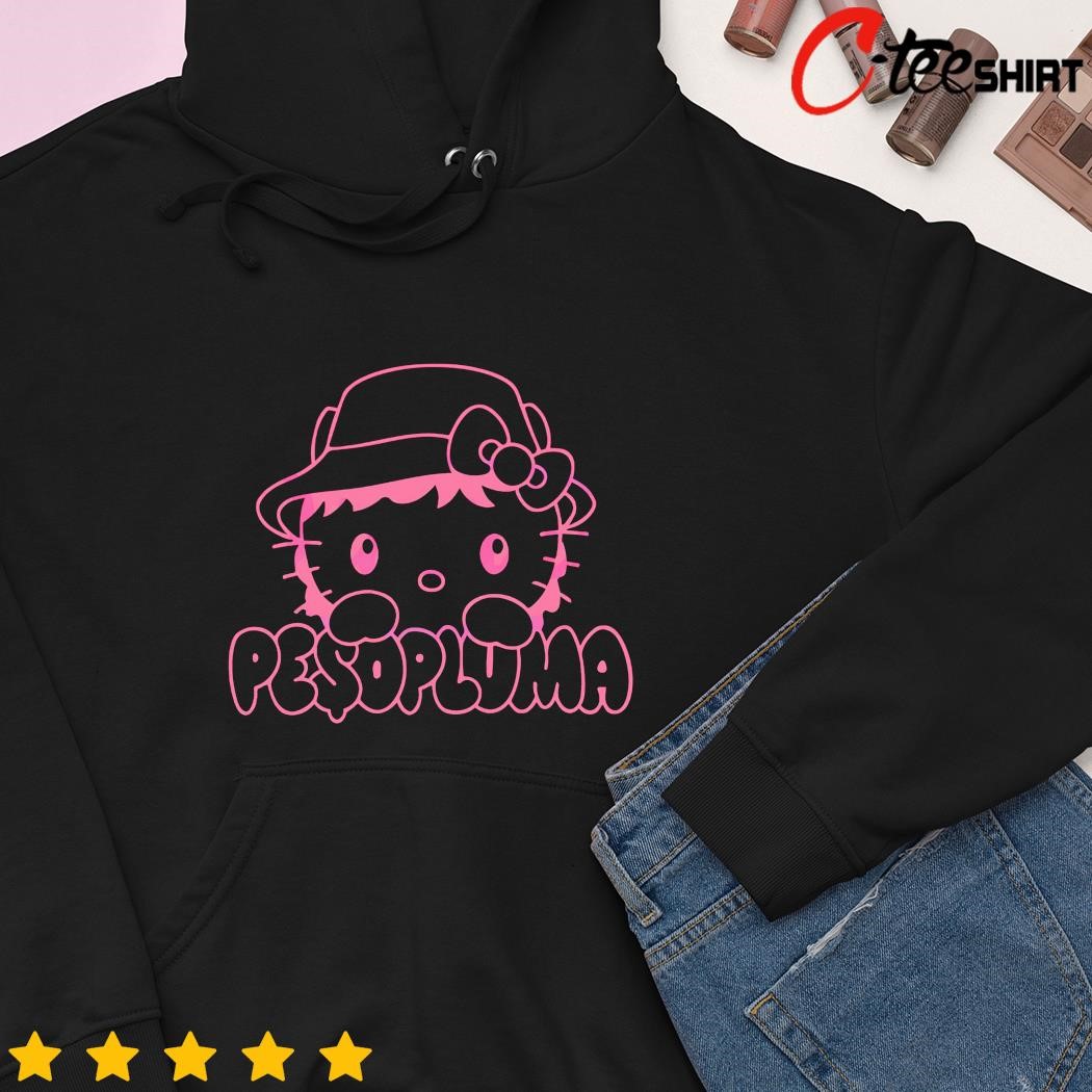 Pink Peso Pluma Hello Kitty Shirts Peso Pluma Hello Kitty Merch New -  Laughinks