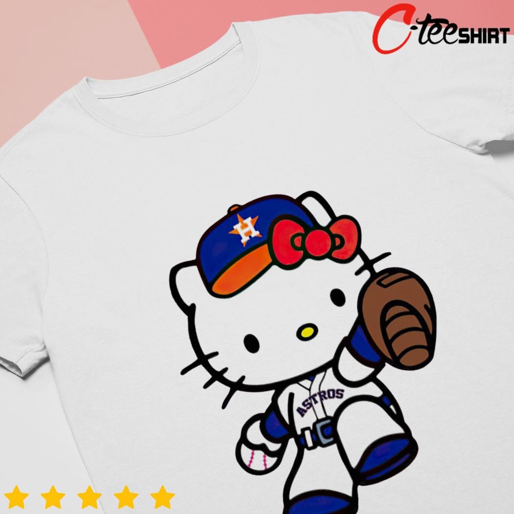 Hello Kitty Hug Houston Astros 3D Hoodie - T-shirts Low Price
