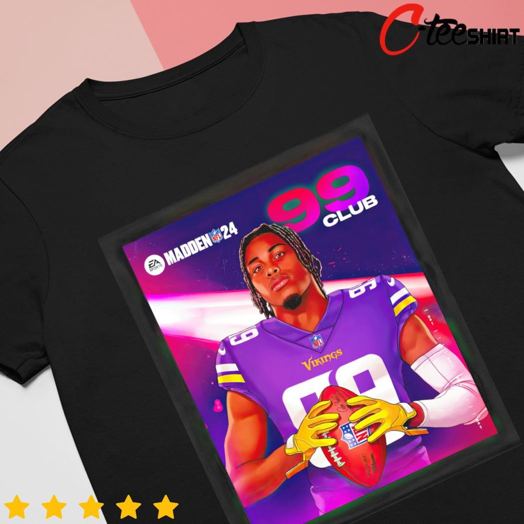 Justin Jefferson Minnesota Vikings Purple Youth T-Shirt Kid Christmas Gift