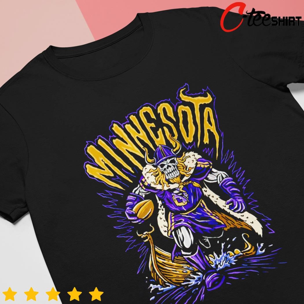 Minnesota Vikings Skeleton - Unisex t-shirt