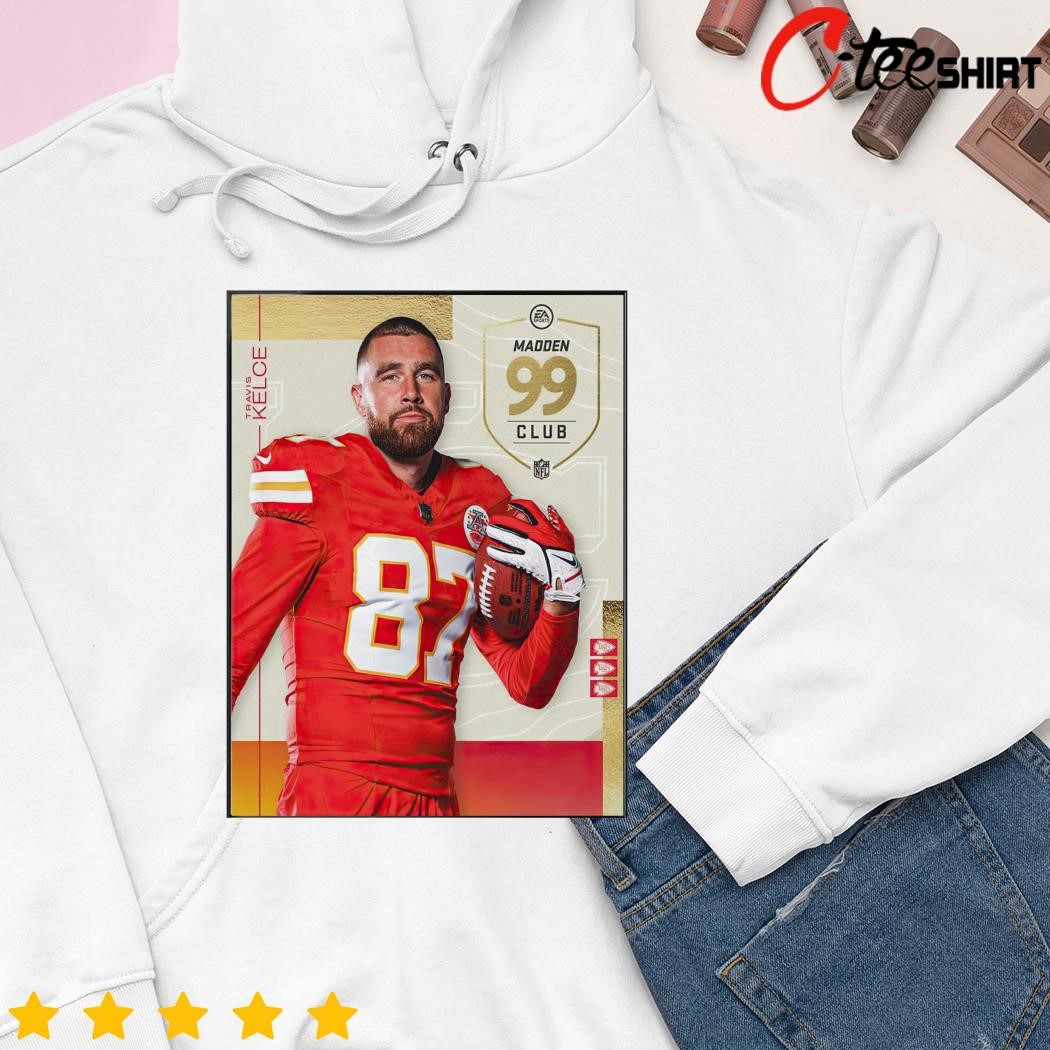 NFL Madden 24 Kansas City Chiefs Congrats On The Most 99 Club Travis Kelce  3D T-Shirt - Binteez