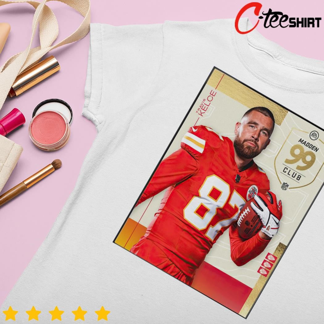 NFL Madden 24 Kansas City Chiefs Congrats On The Most 99 Club Travis Kelce  3D T-Shirt - Binteez