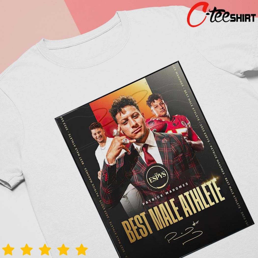 Official Patrick mahomes the best male athlete the espys 2023 signature T- shirt, hoodie, tank top, sweater and long sleeve t-shirt