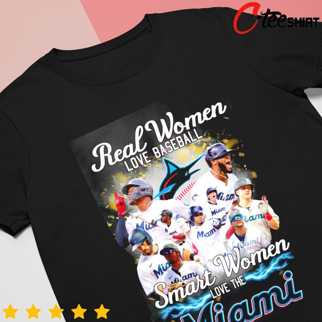 Official real Women Love Baseball Smart Women Love The Miami