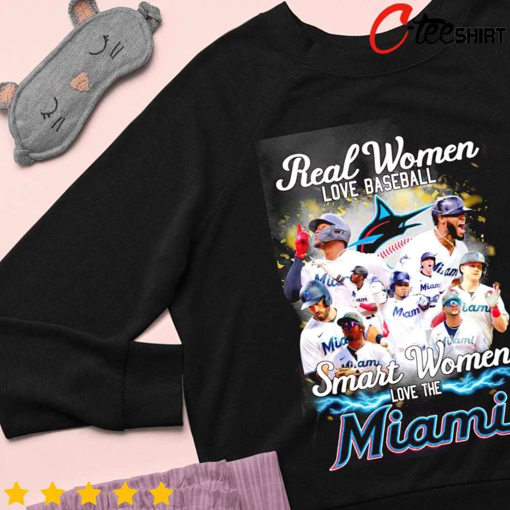 Official real Women Love Baseball Smart Women Love The Miami