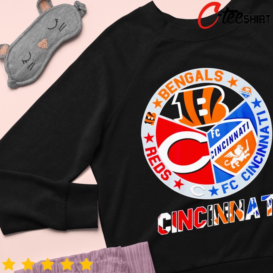 Cincinnati Bengals Reds Fc Cincinnati teams logo shirt, hoodie