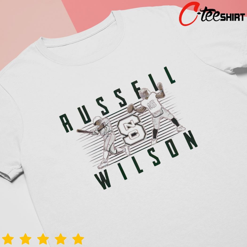 Russell Wilson Shirt, Denver Football Men's Cotton T-Shirt