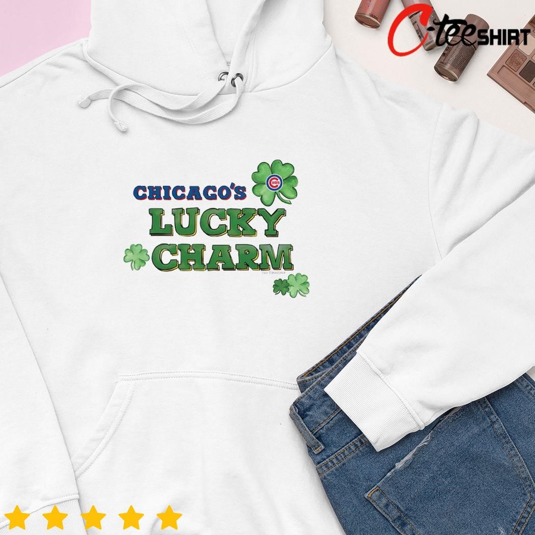 Youth Tiny Turnip White Chicago Cubs Lucky Charm T-Shirt Size: Medium