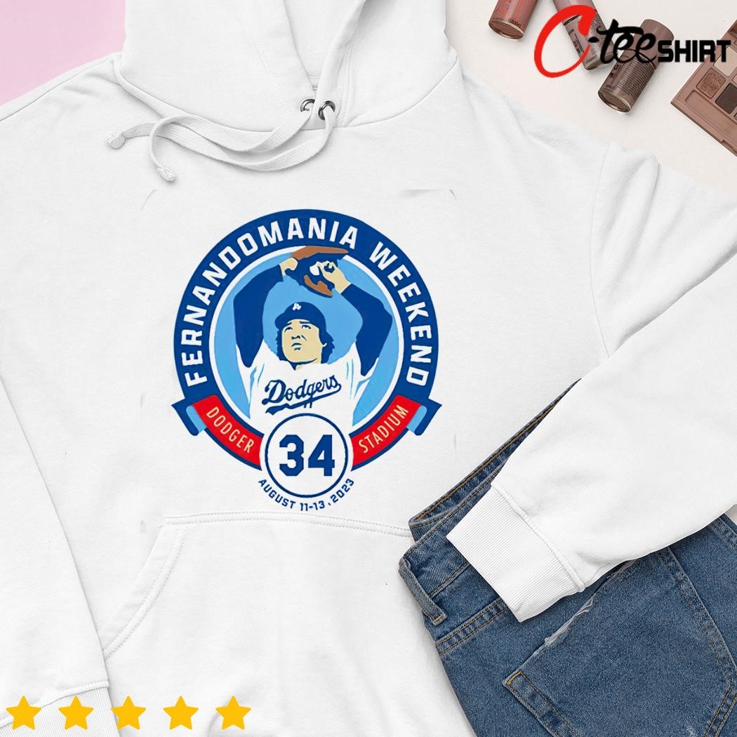 Fernandomania Weekend Dodger Stadium 34 t shirt, hoodie