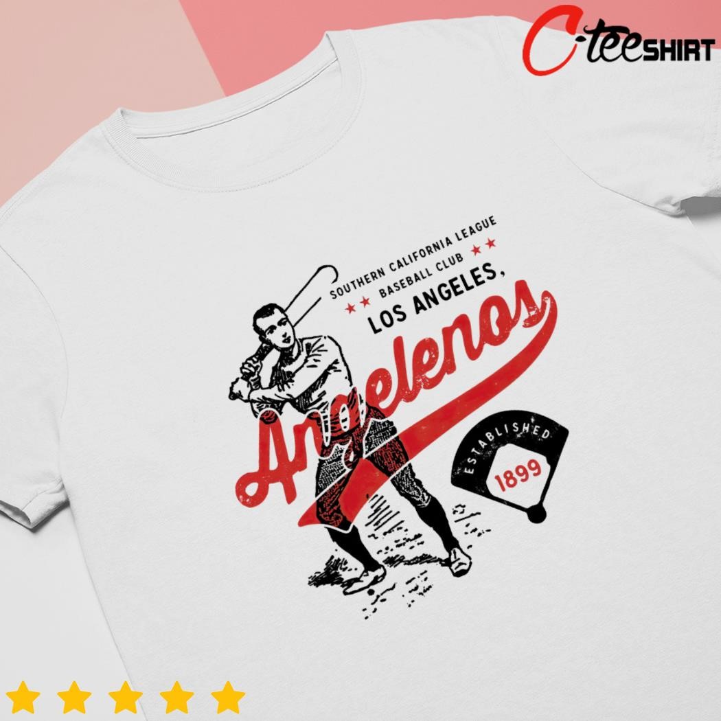 White Label Mfg Los Angeles Angelenos - California - Vintage Defunct Baseball Teams - Unisex T-Shirt White / M