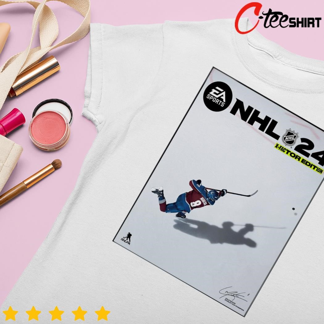 NHL 24 EA Sports NHL Cale Makar X-Factor signature edition Poster shirt,  hoodie, sweater and long sleeve