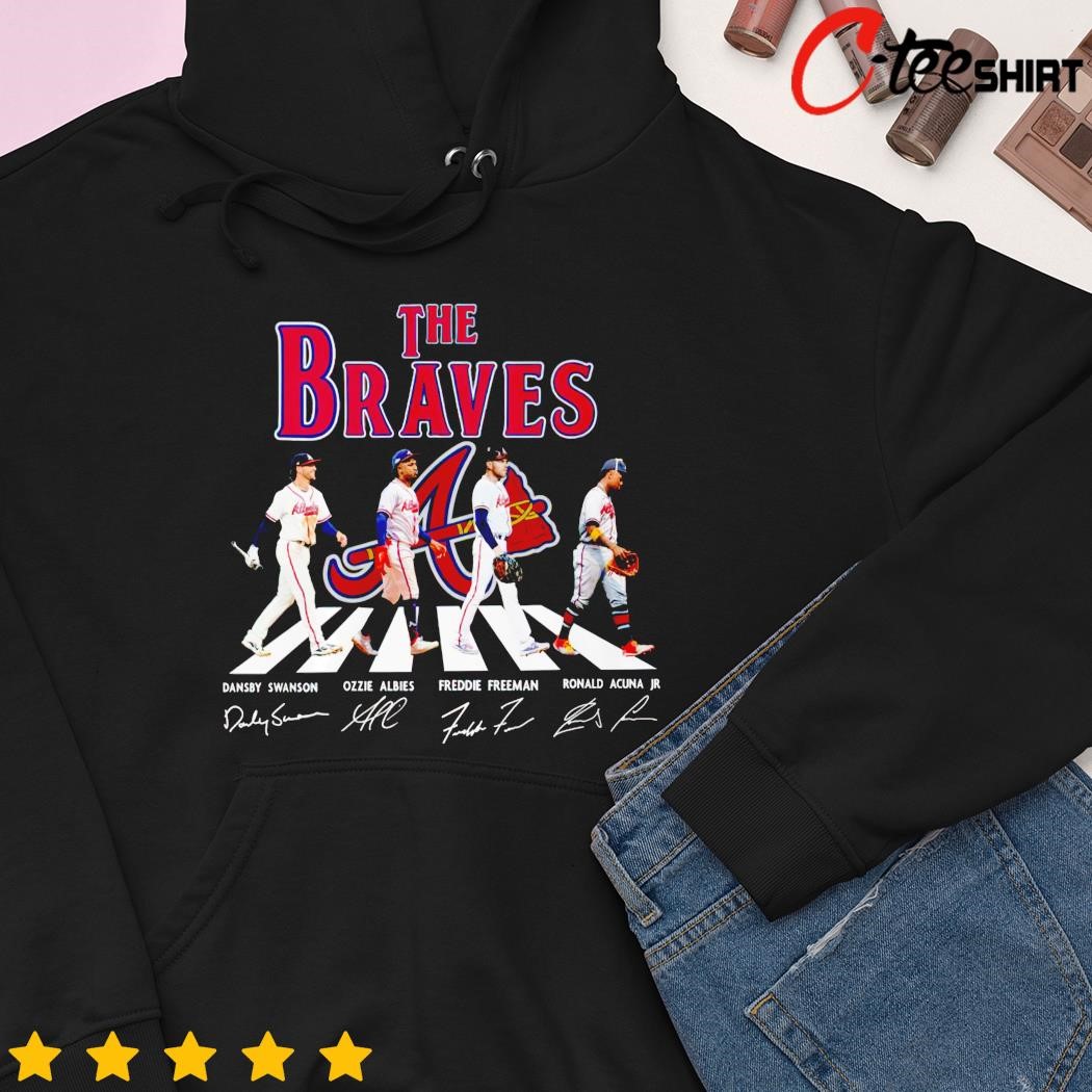 The Braves abbey road signature shirt, hoodie, sweater, long
