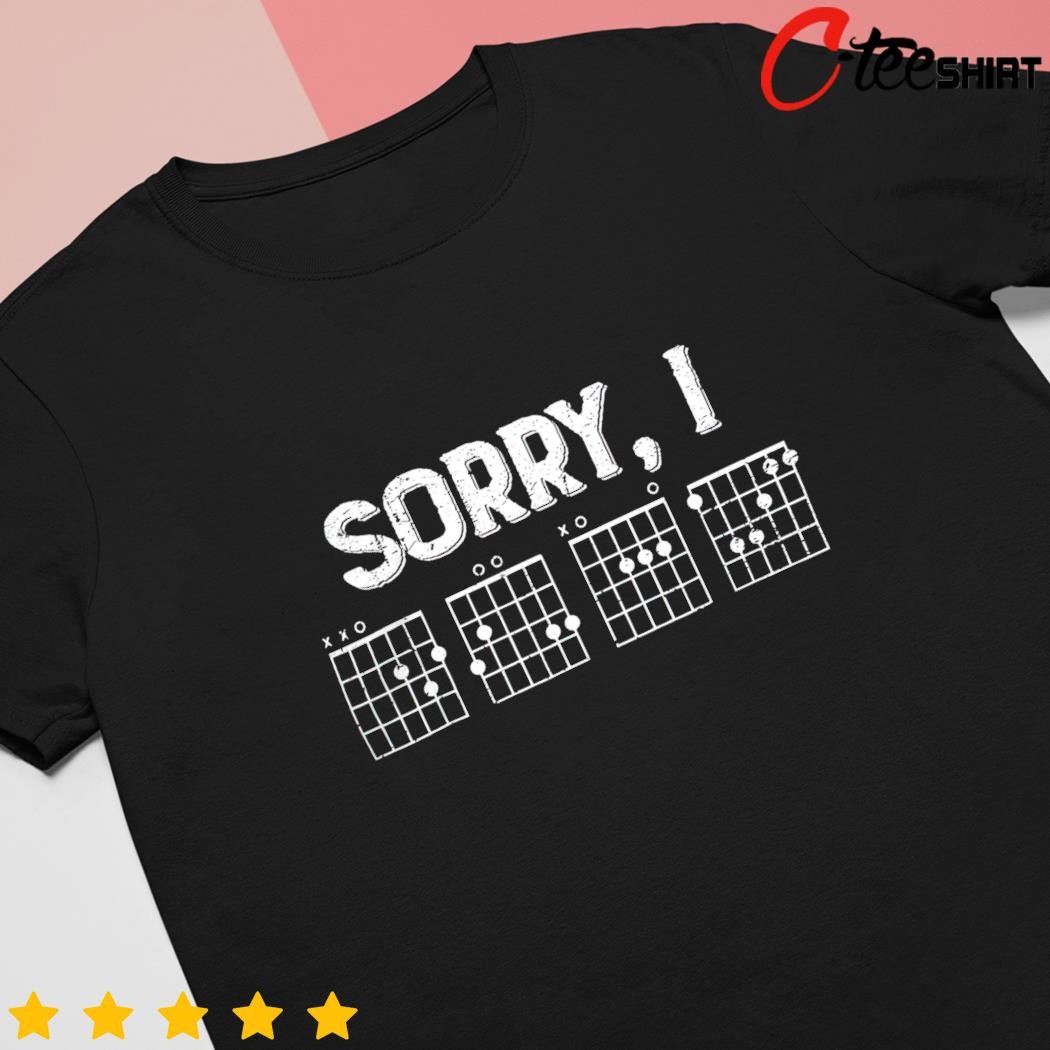 Sorry I DGAF Funny Hidden Message Guitar Chords Toddler Hoodie