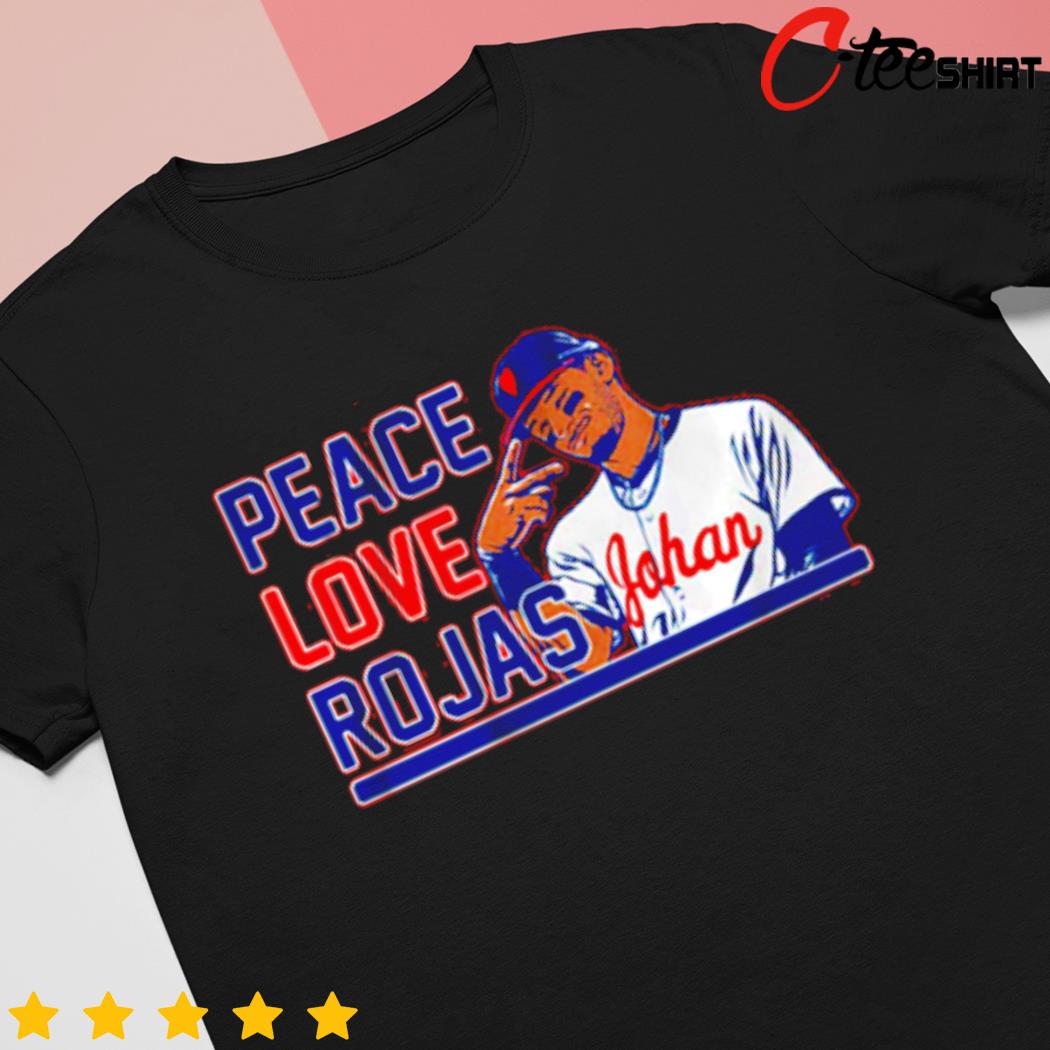 Johan Rojas Philadelphia Phillies peace love rojas shirt, hoodie