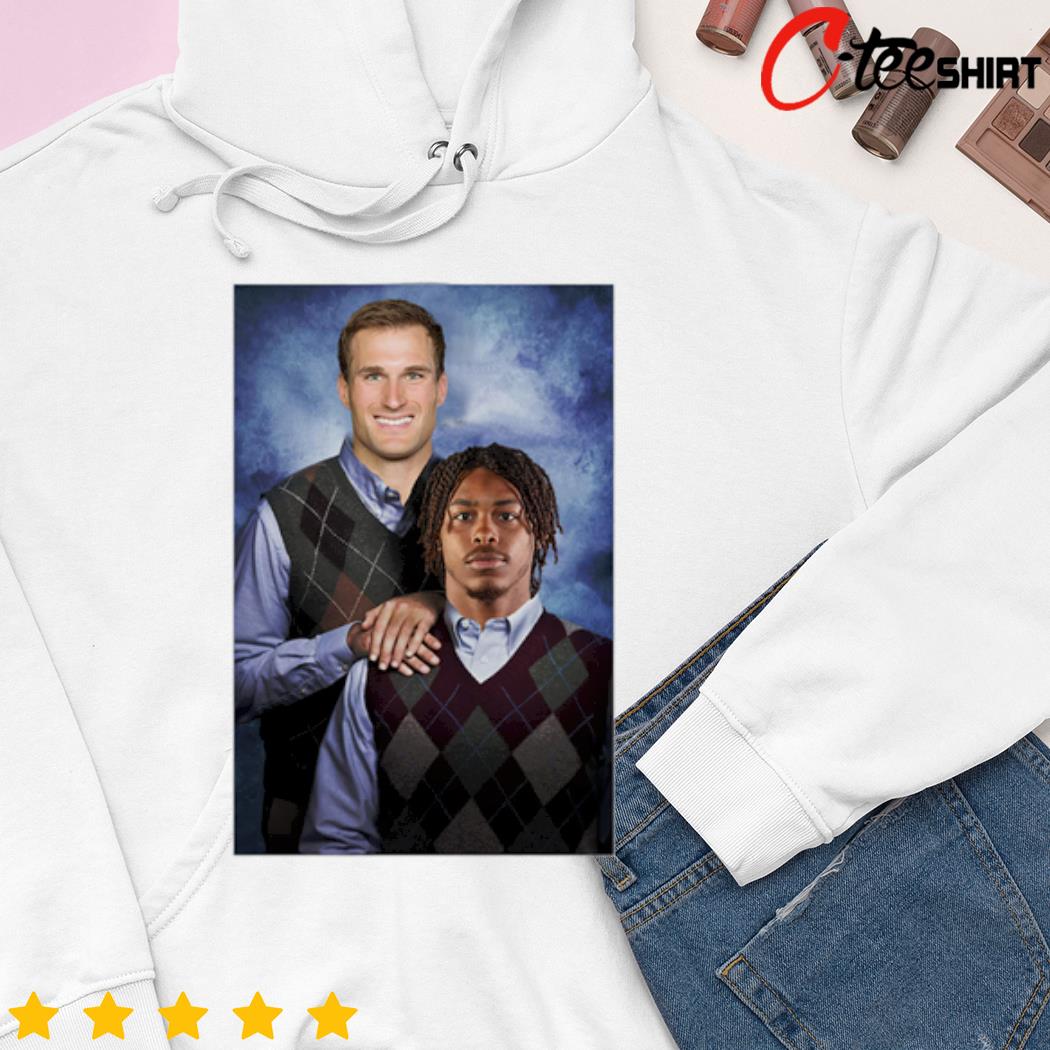 Step Brothers Justin Jefferson Kirk Cousins Stickers Minnesota Vikings  white shirt, hoodie, sweater and long sleeve