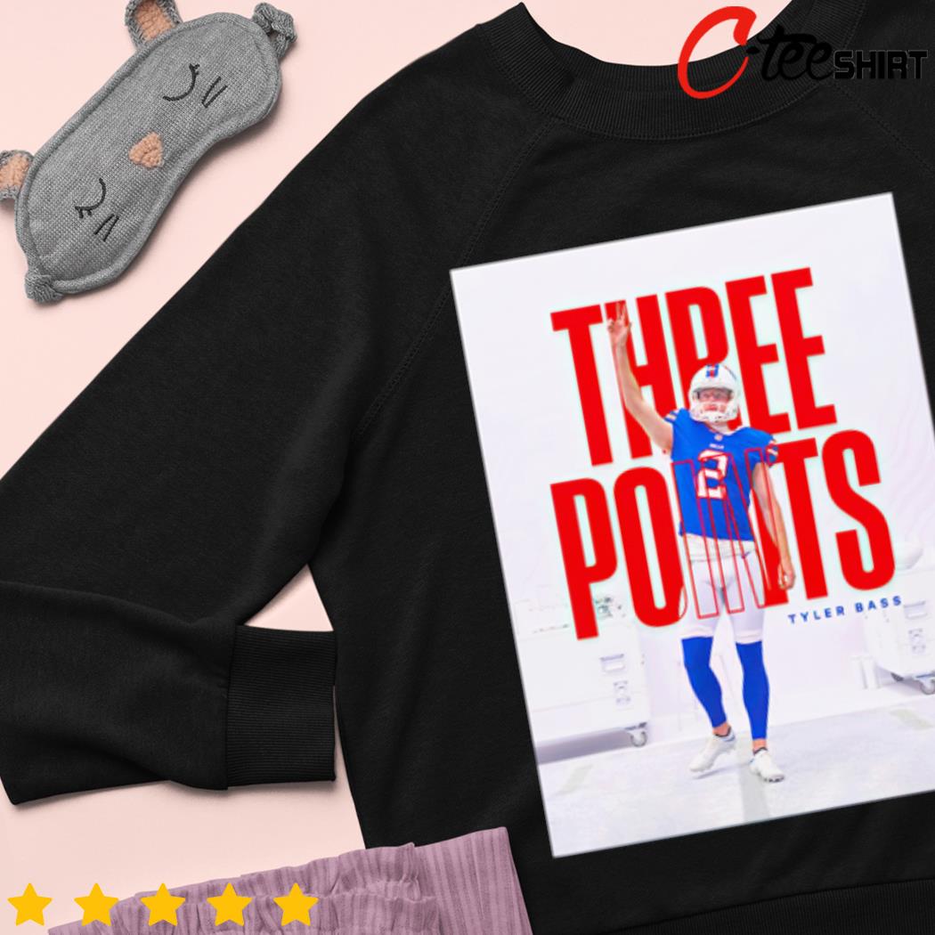 Three Points For Tyler Bass Buffalo Bills vs New York Jets T-Shirt