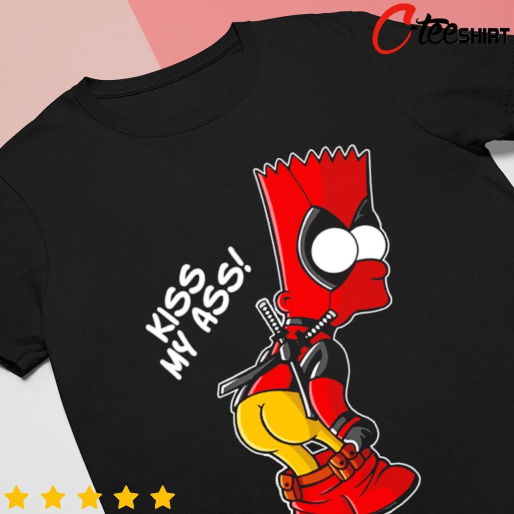 Bart Simpsons x Deadpool Hero Bart kiss my ass shirt, hoodie, sweater, long  sleeve and tank top