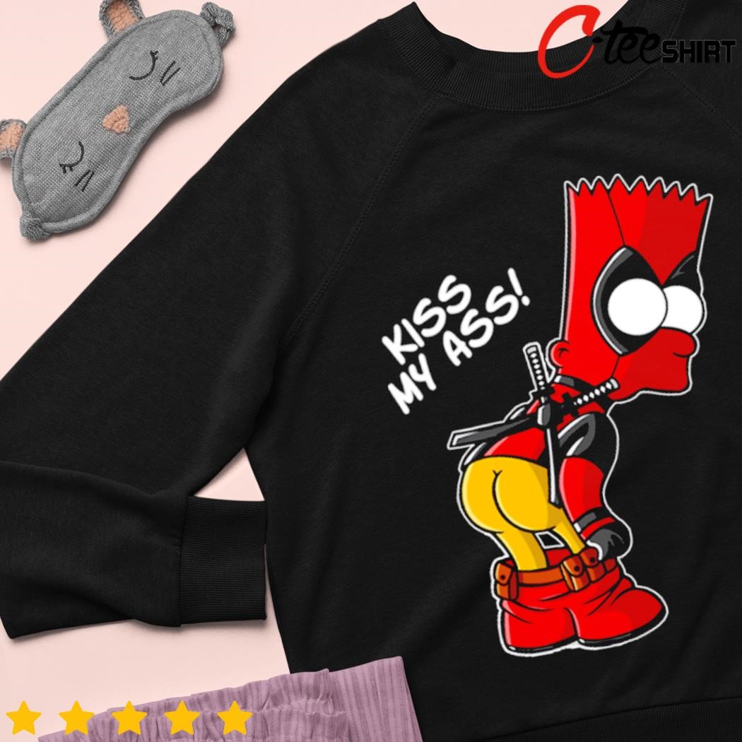 Bart Simpsons x Deadpool Hero Bart kiss my ass shirt, hoodie, sweater, long  sleeve and tank top