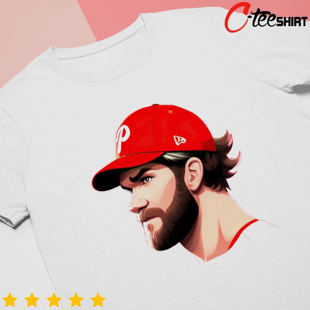 Bryce Harper Philadelphia Phillies Youth Red Backer Long Sleeve T