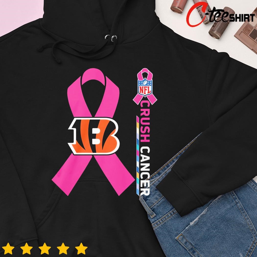 Crush Cancer Cincinnati Bengals NFL Shirt Cancer Support Women Men Shirt -  Best Seller Shirts Design In Usa