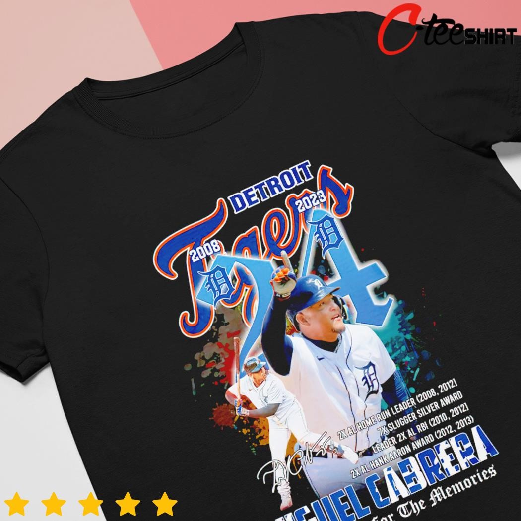 Original Miguel Cabrera Detroit Tigers 2008-2023 The Last Dance Thank You  for the memories signature shirt, hoodie, sweater, long sleeve and tank top