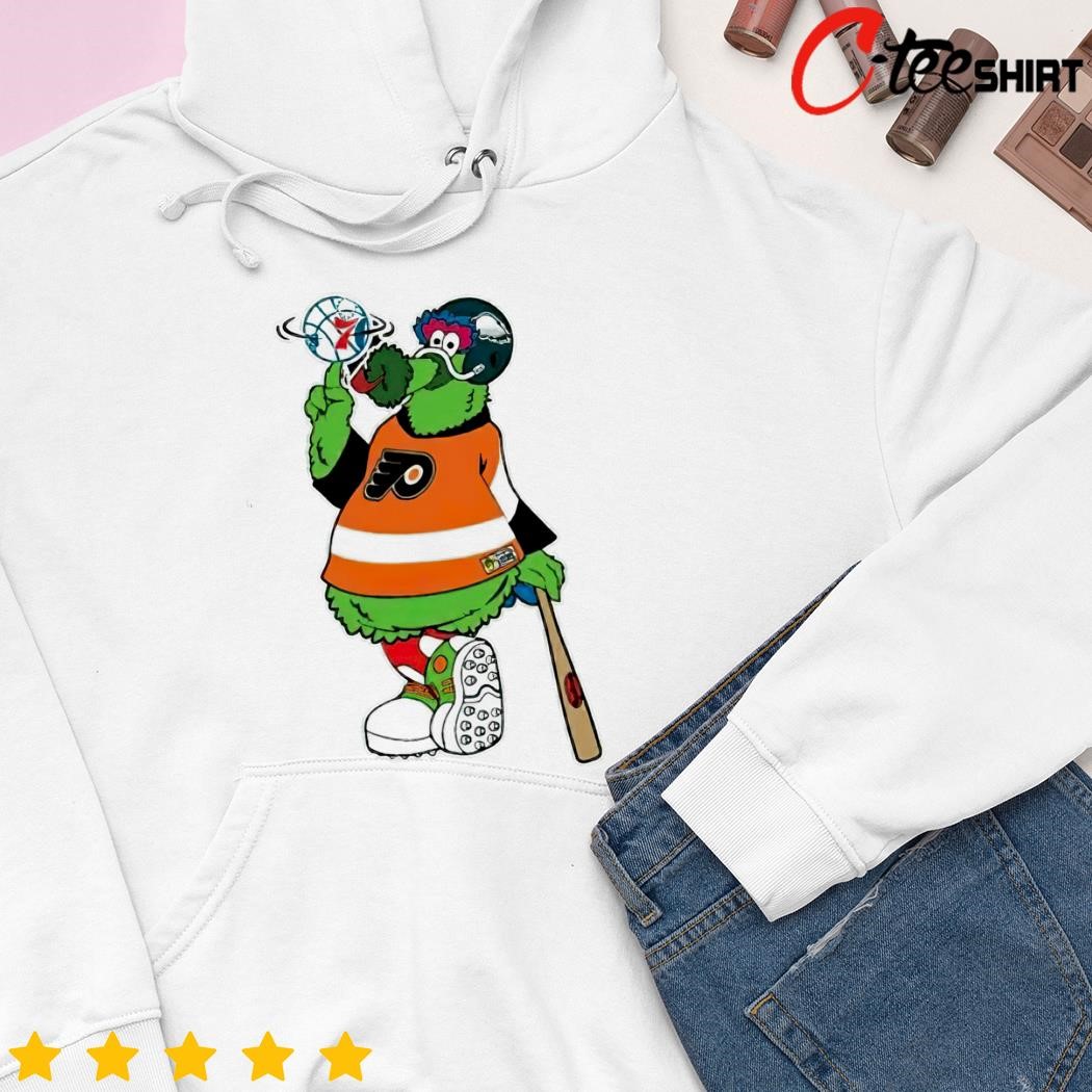 Official Phillies phanatic cartoon baseball T-shirt, hoodie, tank top,  sweater and long sleeve t-shirt