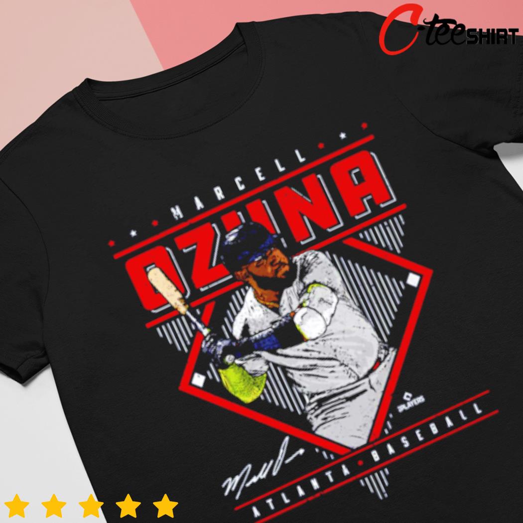 Marcell Ozuna Atlanta Braves Men's Navy Roster Name & Number T-Shirt 