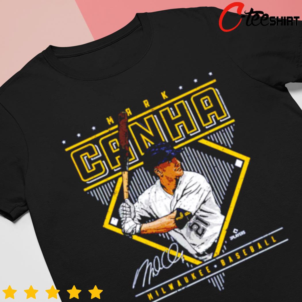 Mark Canha Milwaukee diamond name baseball signature shirt, hoodie