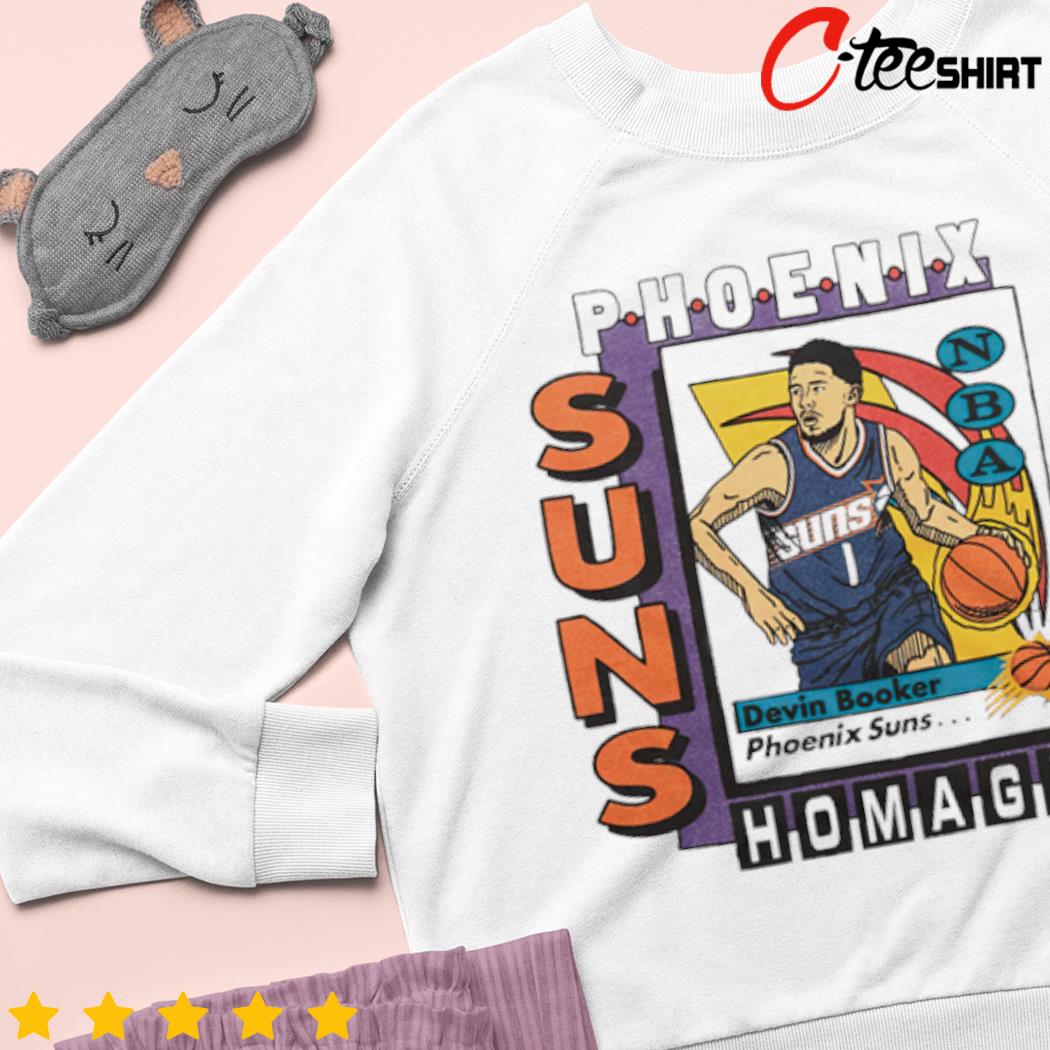Phoenix Suns Trading Card Devin Booker Nba Player T-shirt