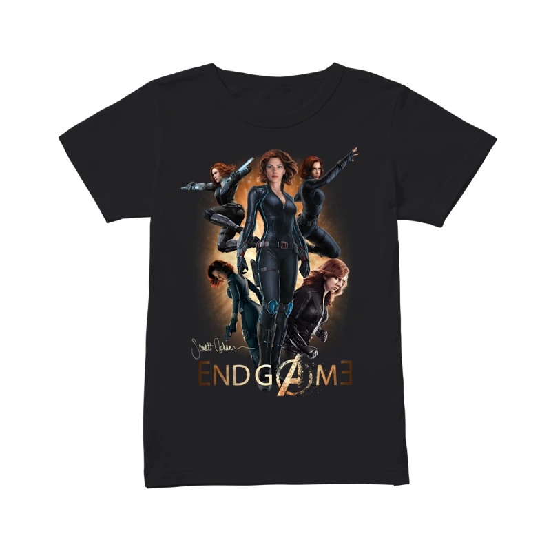 black widow marvel shirt