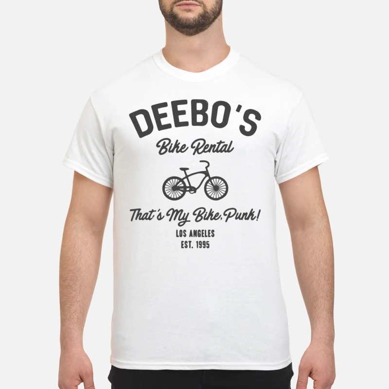 deebo bike rental t shirt