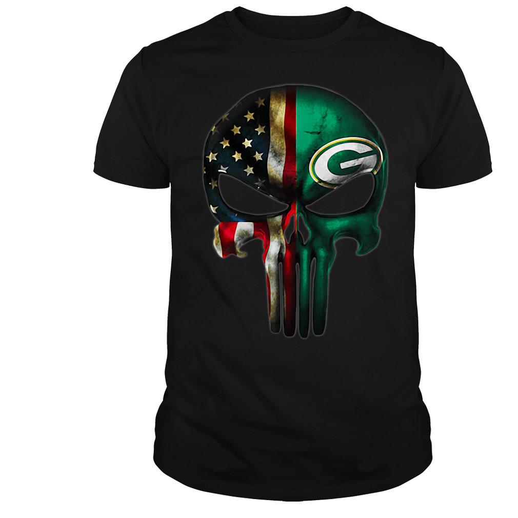 green bay packers sugar skull shirt