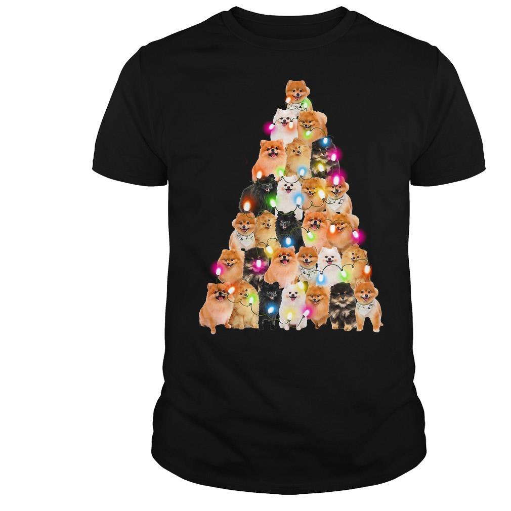 dog christmas tree shirt