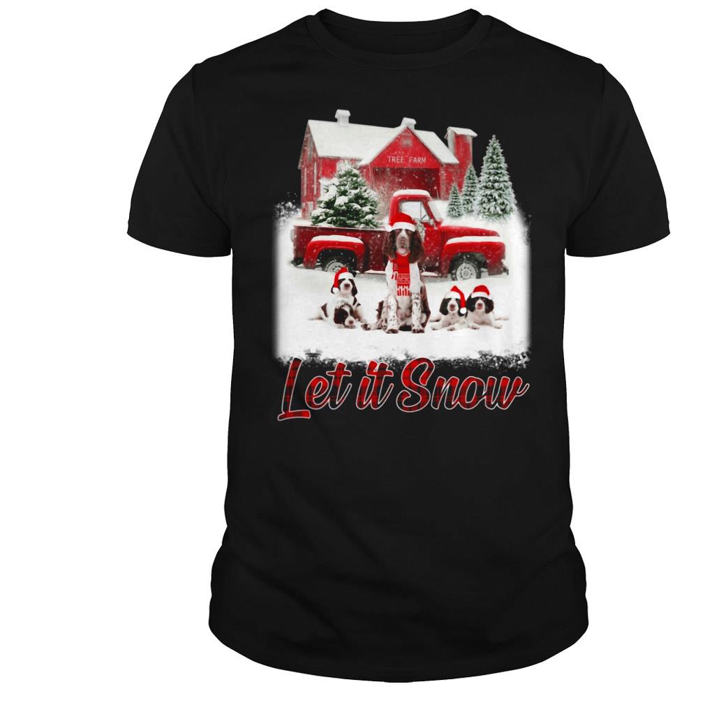 springer spaniel christmas t shirt