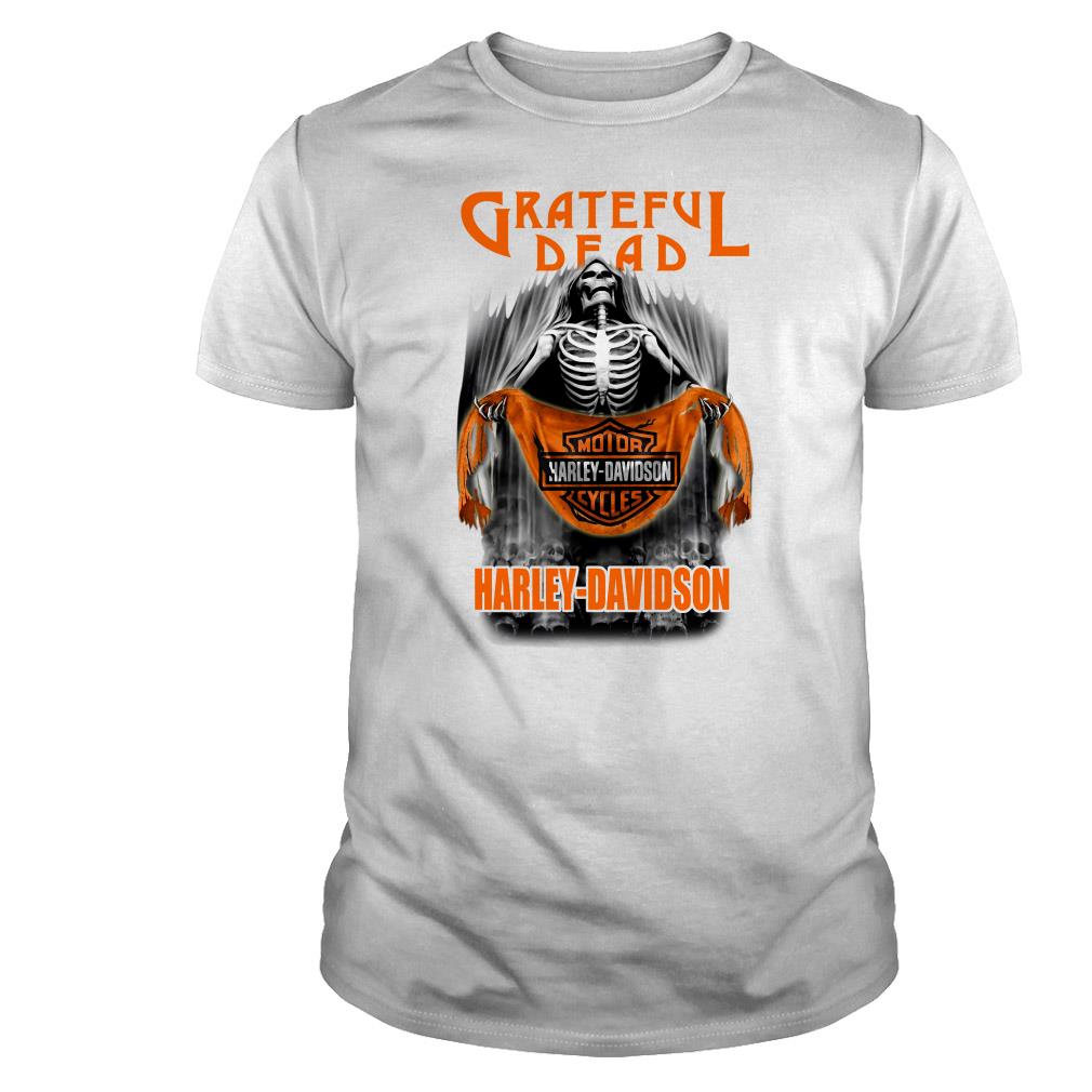 Skull Grateful Dead Rock Band And Harley Davidson Motorcycle Shirt Hoodie Sweater Long Sleeve And Tank Top