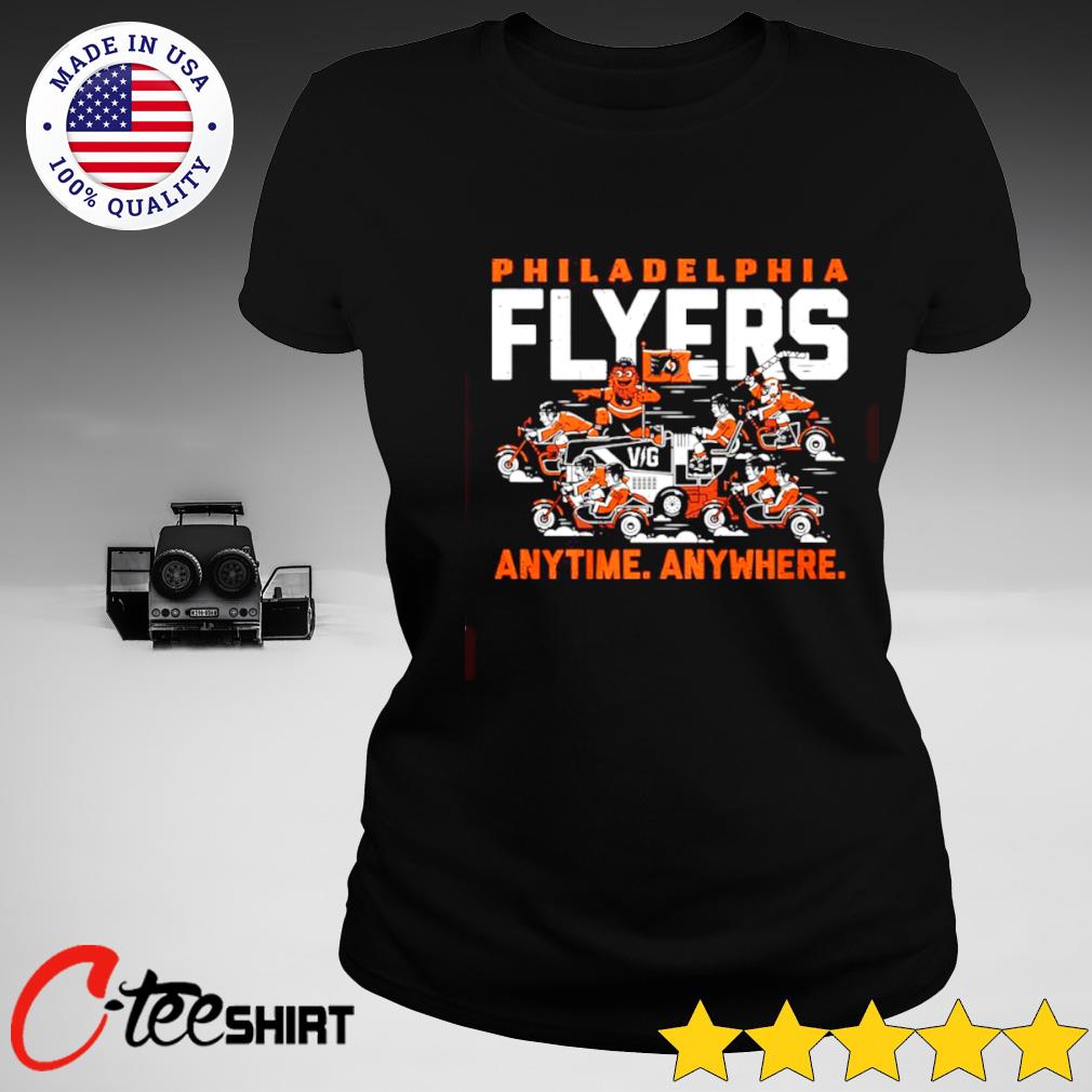 flyers anytime anywhere shirts