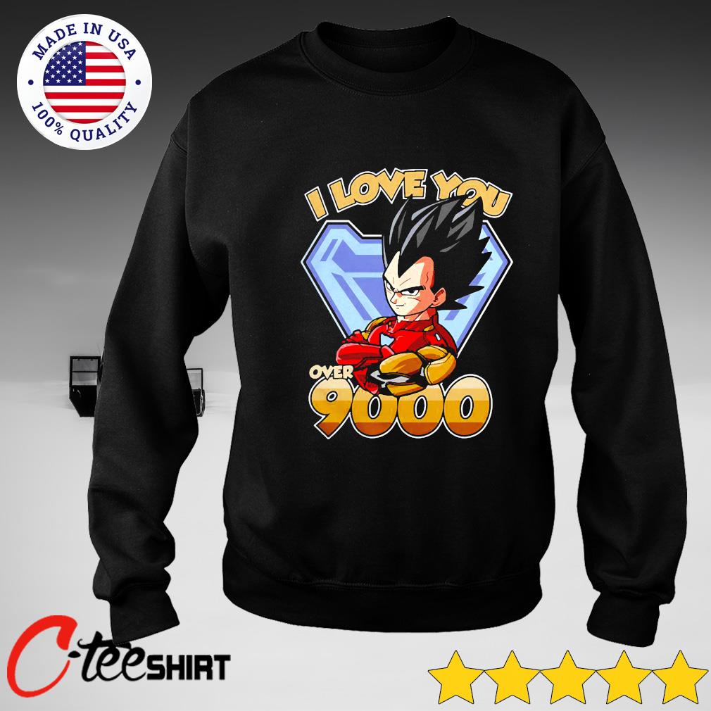Vegeta Dragon Ball I Love You Over 9000 Shirt Ct Fashion Store