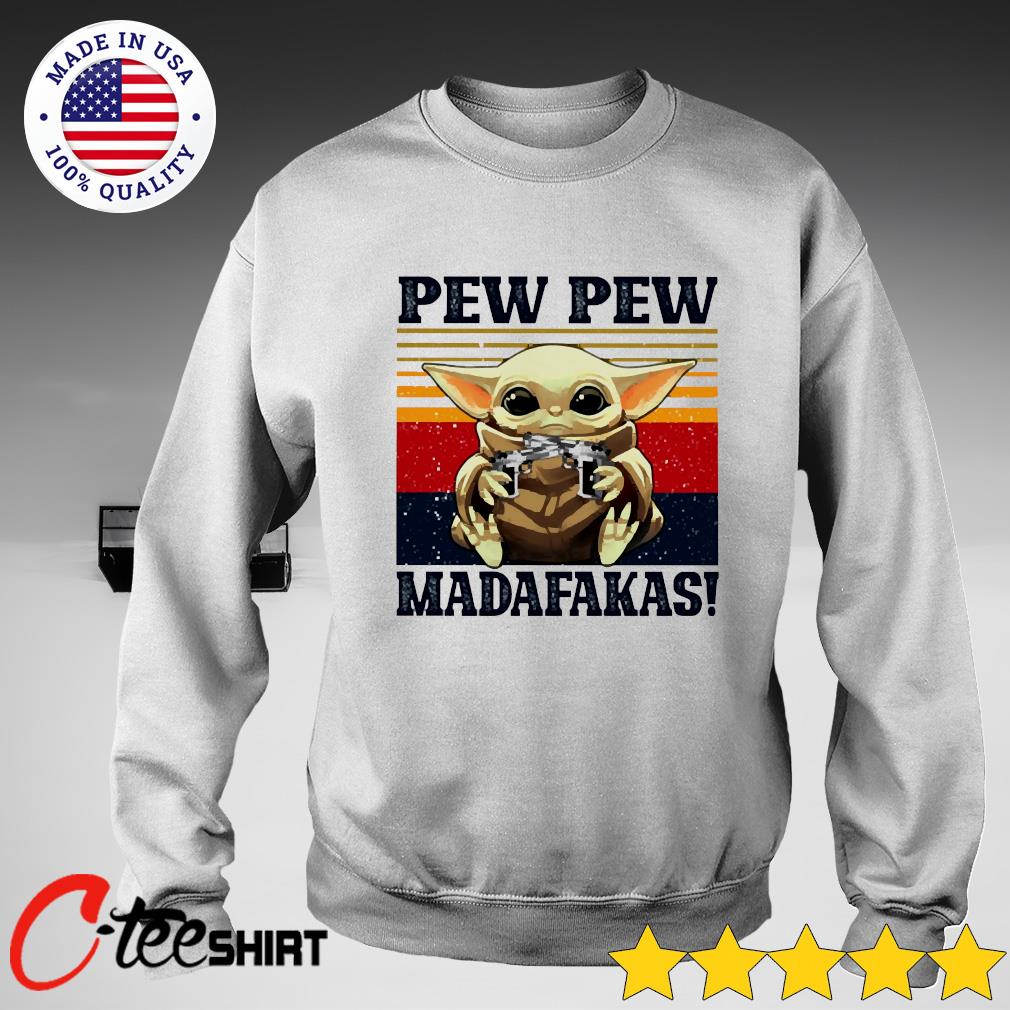 baby yoda pew pew shirt