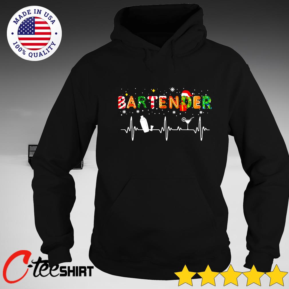 bartender christmas shirt